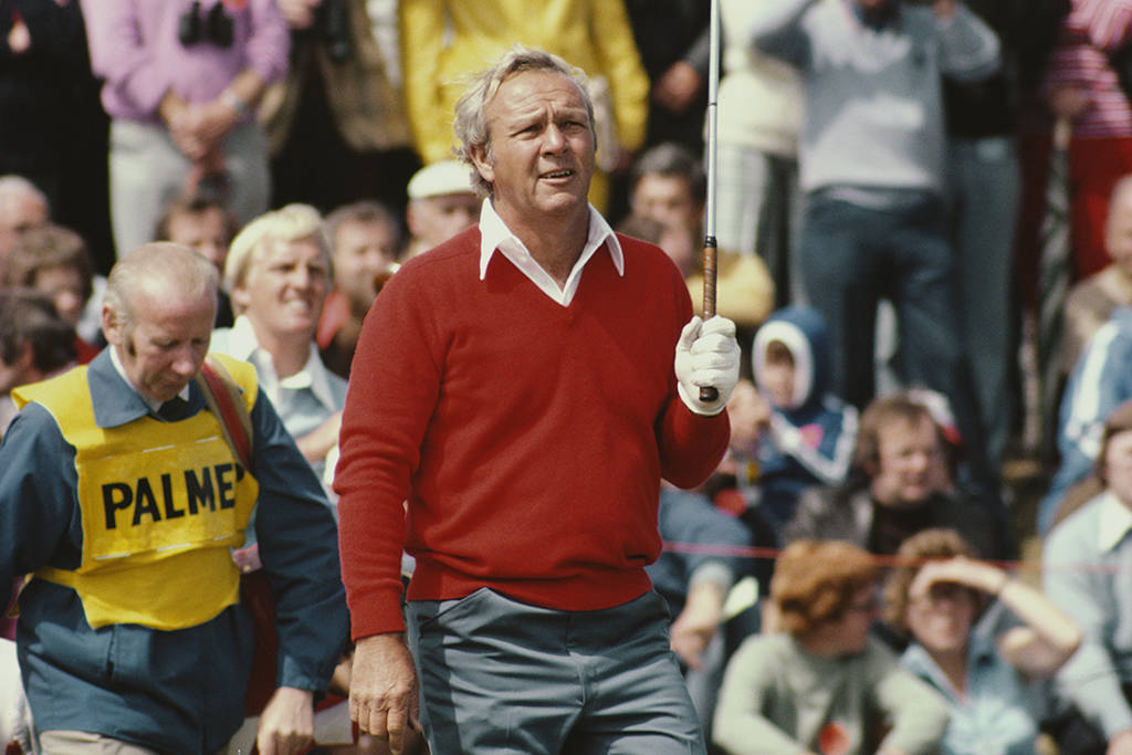 Arnold Palmer at The Open in 1978